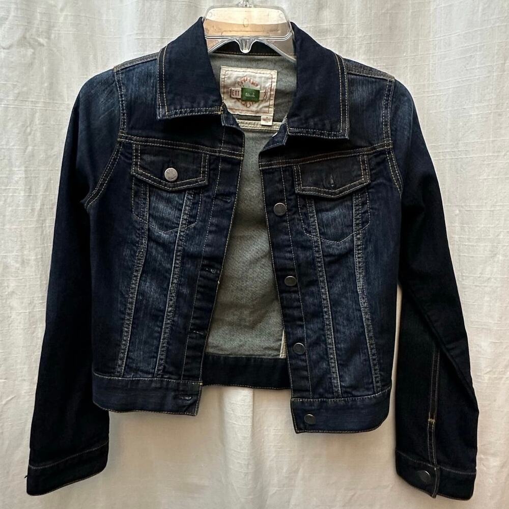 Ett Twa blue Denim Jacket Women Size Small Anthropologie